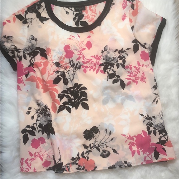 Talbots Tops - Talbots Pink Floral spring Blouse